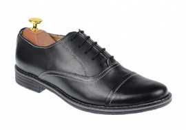 Oferta marimea 38 40, 42 Pantofi barbati casual din piele naturala Negru LP32NBOX